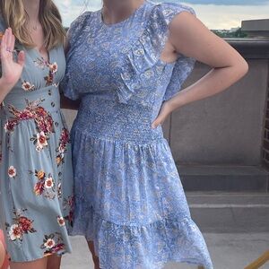 Michael Kors Blue and Gold Dress